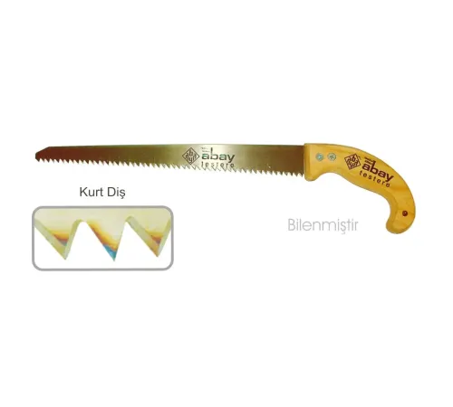 Abay Kurt Diş Bağ Testere 35 cm - Ahşap Sap Abay Kurt Diş Bağ Testere 35 cm - Ahşap Sap