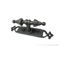 Antika Tarz Dekoratif Pirinç Burma Pencere Kolu - 152x32 mm, Oksit