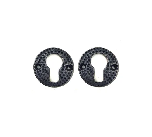 Antika Tarz Dekoratif Pirinç Oda Kilit Rozeti - 49mm, Oksit Antika Tarz Dekoratif Pirinç Oda Kilit Rozeti - 49mm, Oksit
