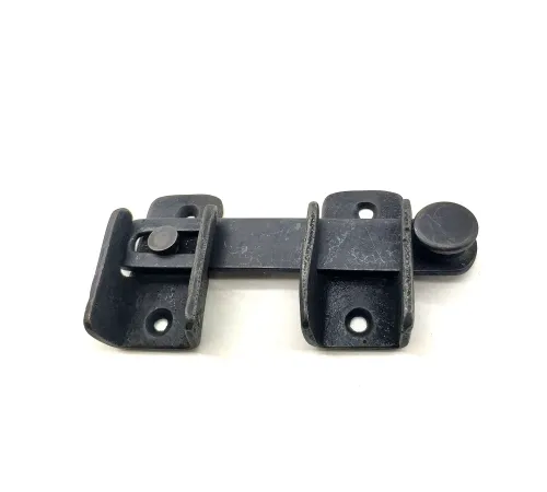 Antika Tarz Dekoratif Pirinç Kapı Mandalı - 57x115 mm, Oksit