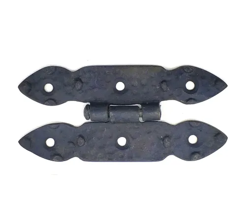Antika Tarz Dekoratif Pirinç Düğmeli Menteşe - 117x57 mm, Oksit Antika Tarz Dekoratif Pirinç Düğmeli Menteşe - 117x57 mm, Oksit