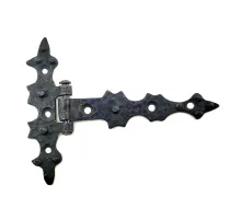 Antika Tarz Dekoratif Pirinç Yıldız Kuyruklu Menteşe - 85x110 mm, Oksit