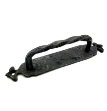 Antika Tarz Dekoratif Pirinç Burgulu Çekme Kol - 205x33 mm, Oksit