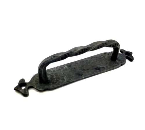 Antika Tarz Dekoratif Pirinç Burgulu Çekme Kol - 205x33 mm, Oksit Antika Tarz Dekoratif Pirinç Burgulu Çekme Kol - 205x33 mm, Oksit