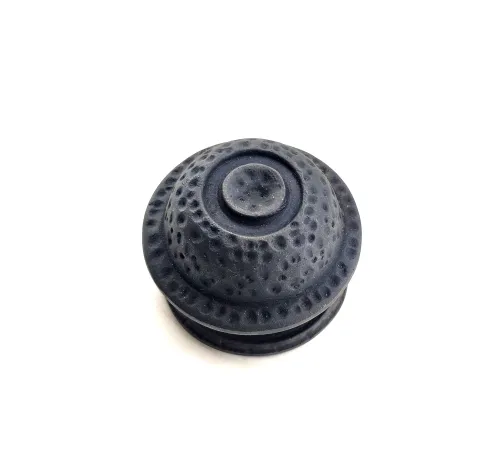Antika Tarz Dekoratif Pirinç Gözlü Kapı Tokmağı - 78mm Çap, Oksit
