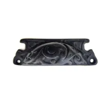 Antika Tarz Dekoratif Pirinç Lale Tas Mobilya Kulbu - 30x90 mm, Oksit