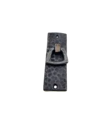 Antika Tarz Dekoratif Pirinç Dik Dövme Mobilya Kulbu - 90x31 mm, Oksit