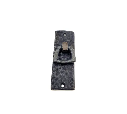 Antika Tarz Dekoratif Pirinç Dik Dövme Mobilya Kulbu - 90x31 mm, Oksit Antika Tarz Dekoratif Pirinç Dik Dövme Mobilya Kulbu - 90x31 mm, Oksit