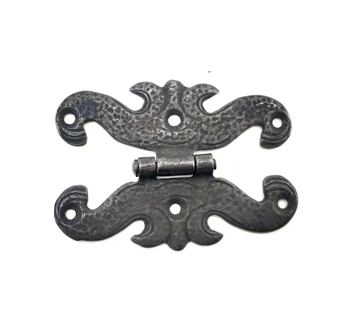 Antika Tarz Dekoratif Pirinç Kelebek Menteşe - 63x45 mm, Oksit