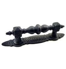 Antika Tarz Dekoratif Pirinç Ağır Kapı Çekme Kolu - Küçük, 215x40 mm, Oksit