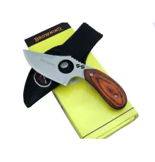 Browning 087 Yüzme Kamp Bıçak 16 cm - Ahşap Sap, Özel Kılıflı