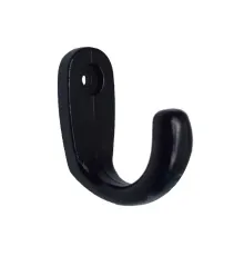 Büyük Tekli Fincan Askı, Dekor Askısı - Siyah, 12x23x30 mm