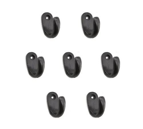 Büyük Tekli Fincan Askı, Dekor Askısı - Siyah, 12x23x30 mm