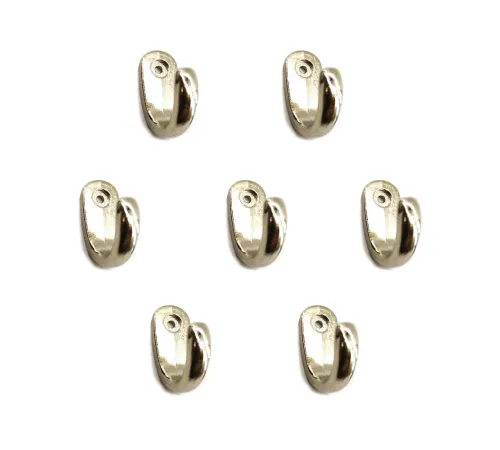 Büyük Tekli Fincan Askı, Dekor Askısı - Nikel, 12x23x30 mm