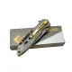 Chongming CM84 Çakı Titanyum Gold 20 cm Manuel, Kemerlikli