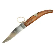 Columbia Okapi GC2079B Kahverengi Kamp Çakı 19cm - Manuel, Kemerlikli, Ahşap Sap