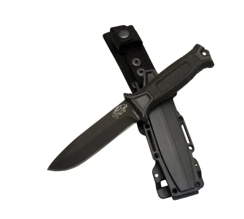 Columbia Tiger Tactical HTM 1041 A Siyah Outdoor / Survival Bıçak 27cm - Kauçuk Sap, Kılıflı, Kutulu