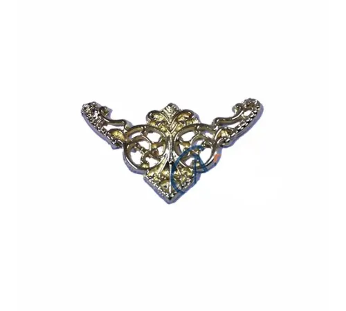 Dekoratif Köşe Süsü, Köşelik - Küçük, 19x34mm, Sarı, 100 Adet