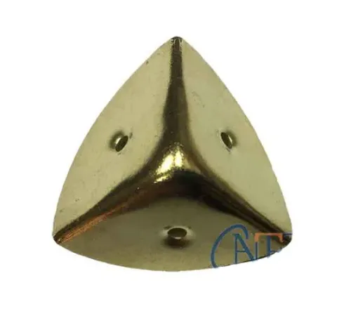 Dekoratif, Kutu, Sandık Köşesi - 45x28 mm, Büyük, Sarı, 1 Adet