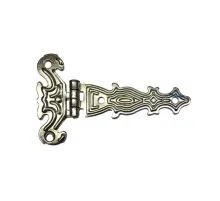 Dekoratif, Sac Tek Kuyruklu Menteşe - 40x68 mm, Küçük, Nikel, 1 Adet