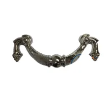 Dekoratif Zamak Üzümlü Kulp - 64mm, Nikel, 100 Adet