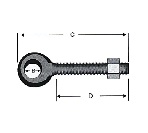 Delikli, Gözlü Civata M8 - 50 Adet