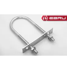U Civata, Karşılık Demiri + Somunlu - M8x50 - 2 Set