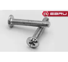 Yuvarlak Yıldız Başlı RYSB Kulp Vidası, Civata M4x15 - 500 Adet