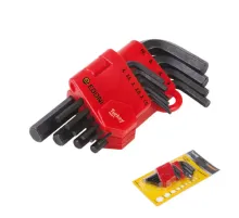 Edoni 120 mm 10 Parça Siyah 6 Köşe Alyan Seti