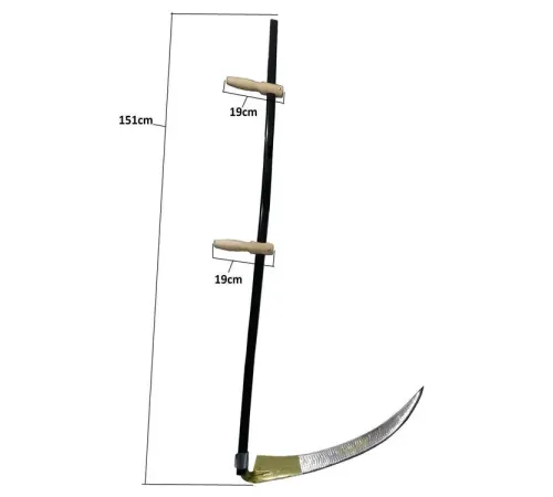 Günaş Komple Tırpan - Metal Saplı 6 Parça Set - Ahşap Elcik 70 cm