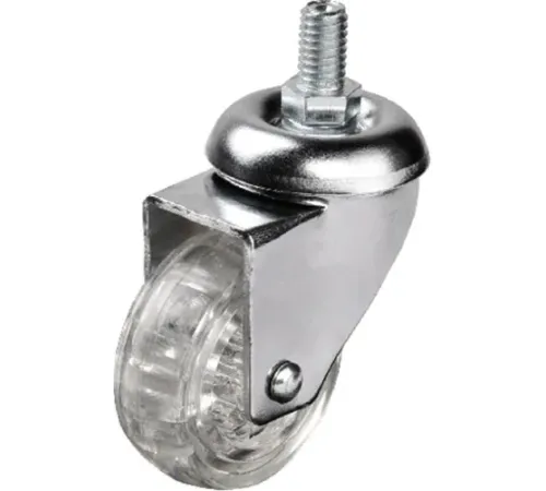 Hts 302 - 50x20 mm Şeffaf Makaralı Vidalı Teker Hts 302 - 50x20 mm Şeffaf Makaralı Vidalı Teker