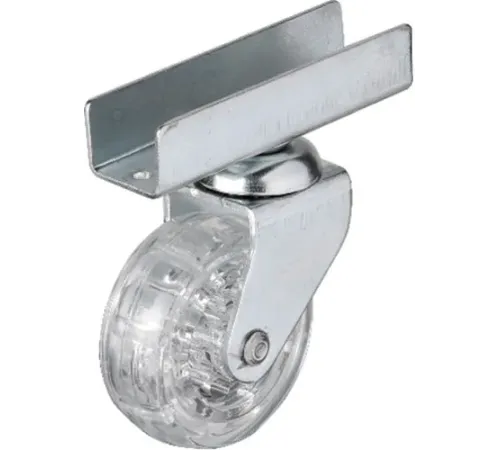 Hts 327 - 50x20 mm Şeffaf Makaralı Uzun U Tablalı Teker 4 Adet Hts 327 - 50x20 mm Şeffaf Makaralı Uzun U Tablalı Teker 4 Adet