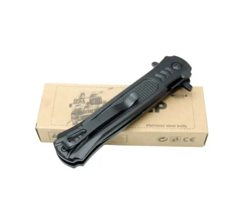 Jeep Çakı Black 22 cm Yarı Otomatik , Kemerlikli