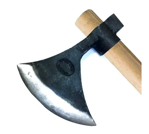 Keserli Saplı Büyük Ay Balta 90 cm - Dövme Çelikten Keserli Saplı Büyük Ay Balta 90 cm - Dövme Çelikten