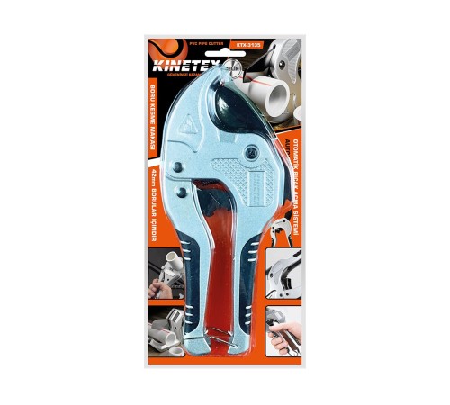 Kinetex 42mm PVC Boru Makası | Tek Tıkla Pratik Boru Kesme Aleti