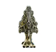 Lükens Sandık Ayağı, Kutu Ayak 4 cm - Nikel, 50 Adet