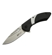 Mtech 4214 Beyaz Kamp Çakı 20cm- Yarı Otomatik, Kemerlikli, Oluklu