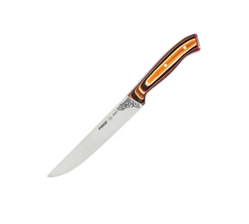 Pirge 32050 Elite Mutfak, Ekmek Bıçağı 15,5 cm - Kahverengi Perçinli Kompozit Sap