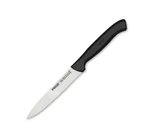 Pirge 38049 Ecco Tırtıklı Sebze, Et, Biftek Steak Bıçağı 12 cm - Siyah