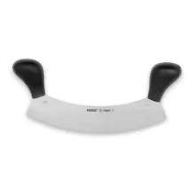 Pirge 71120 Profi Kıyma, Pizza Satır, Zırh Bıçağı 26 cm - Siyah Çift Saplı