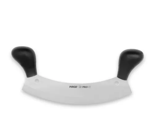 Pirge 71120 Profi Kıyma, Pizza Satır, Zırh Bıçağı 26 cm - Siyah Çift Saplı