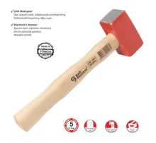 Sait Demirci Çelik Madırga 1000 gr - Ahşap Saplı