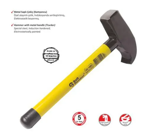 Sait Demirci Kamyoncu Metal Saplı Çekiç 500 gr