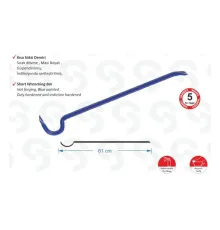 Sait Demirci SK 6000 Kısa Sökü Demiri - 1200 gr, 61cm