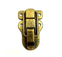 Sandık, Kutu Klipsi, Ön Kilidi - 48x30mm, Antik, 100 Adet