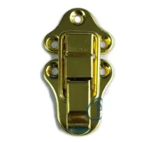 Sandık, Kutu Klipsi, Ön Kilidi - 72x40mm, Altın, 1 Adet