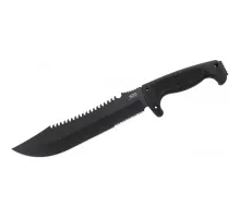 Sog F03T Kamp Tırtıklı Testereli Outdoor Pala / Bıçak 39 cm - Kauçuk Saplı