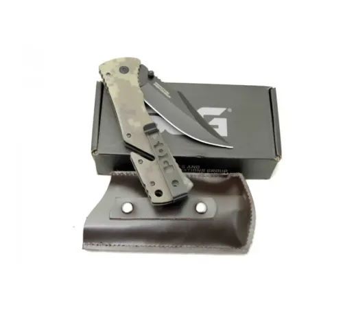 Sog Trident Çakı 21,5 cm Deri Kılıflı , Kemerlikli