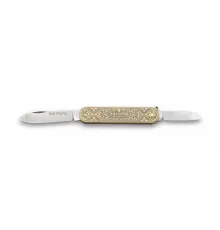 Sürbısa 61804 Pirinç İşlemeli Sürmene Çakısı 5,5 / 3,5 cm - Çift Bıçaklı