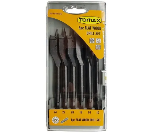 Yaprak Ahşap Matkap Ucu Takımı 12-24 mm - 6 Parçalı Yaprak Ahşap Matkap Ucu Takımı 12-24 mm - 6 Parçalı